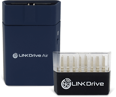 LINKDrive Bluetooth、LINKDrive Airではそれぞれ2つのタイプのコネクタを使用します。